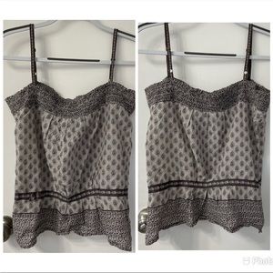 CALVIN KLEIN Women’s Gray Adjustable Strap Top. Size M